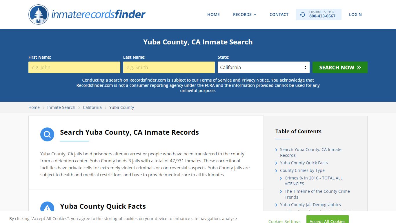 Yuba County, CA Inmate Lookup & Jail Records Online